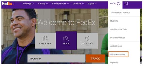 fedex billing|fedex online billing log in.